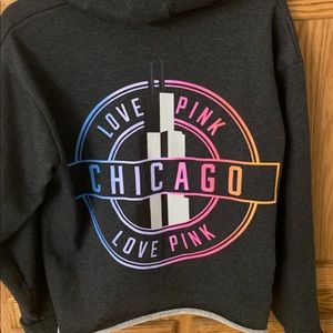 A Pink Chicago Hoodie